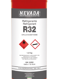 1.8 kg R32 REFILL gas cylinder with left-hand 1/2” ACME valve - Gaz Frigorifique France