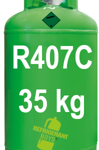 35 kg R407C Refrigerant Cylinder 21,8"x1/14" valve - Gaz Frigorifique France