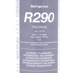 R290 Refrigerant Gas 370g – T-PED Cylinder with 1/2" ACME LH Valve - Gaz Frigorifique France