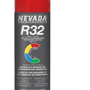 R32 Gas Refill Cylinder 800g - 1/2" ACME SX Valve (Use with Nevada Manometer) - Gaz Frigorifique France