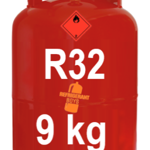 R32 Refrigerant Gas Cylinder – 9 kg (Valve W21.7 × 1/14″ LH) – Refillable - Gaz Frigorifique France