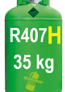 R407H Refrigerant Gas - 35 kg Rechargeable Cylinder - 21.8" x 1/14" Valve - Gaz Frigorifique France