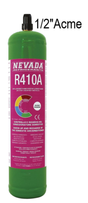 R410A RECHARGE with 800 grams for diagnosis and conditioning valve recharge 1/2 Acme - Gaz Frigorifique France