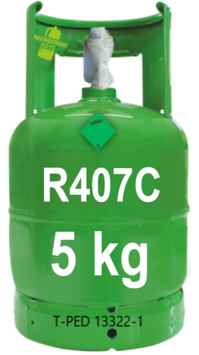 Refrigerant Gas R407C Cylinder 5 kg – High Efficiency & Reliability. - Gaz Frigorifique France