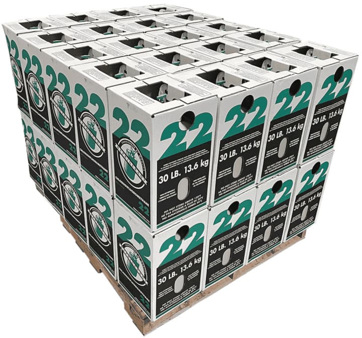 Full Pallet – 40 × 30lb R-22 Refrigerant - Gaz Frigorifique France
